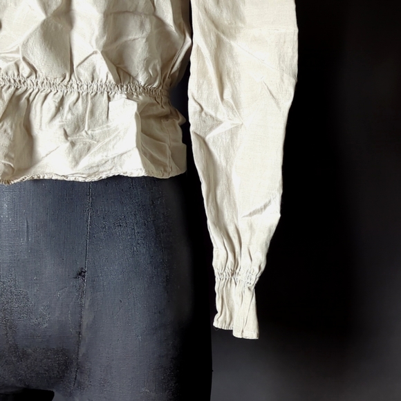 Cottagecore Ruffled Lace Button up Top - Picture 3 of 5